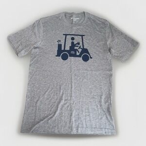 NWOT Travis Mathew Golf Cart Beer T-Shirt Heather Gray Soft Pima Cotton Size: M